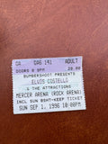 ELVIS COSTELLO & THE ATTRACTIONS Sep 1 1996 Concert Ticket Stub Mercer/Rock Aren