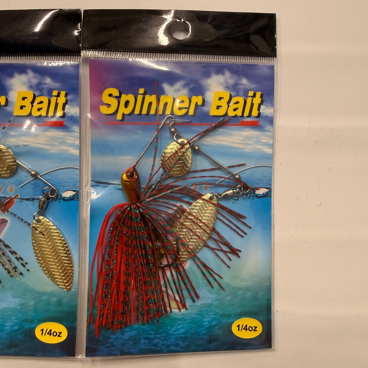 Set of 3 Double Willow Spinnerbait Bass Wire Bait 1/4 oz Fishing Lures