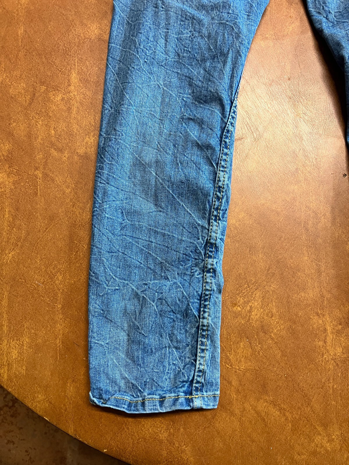 Levi's 502 Men's Regular Taper Denim Stretch Jeans Size 10 Blue 25x26 #226/6