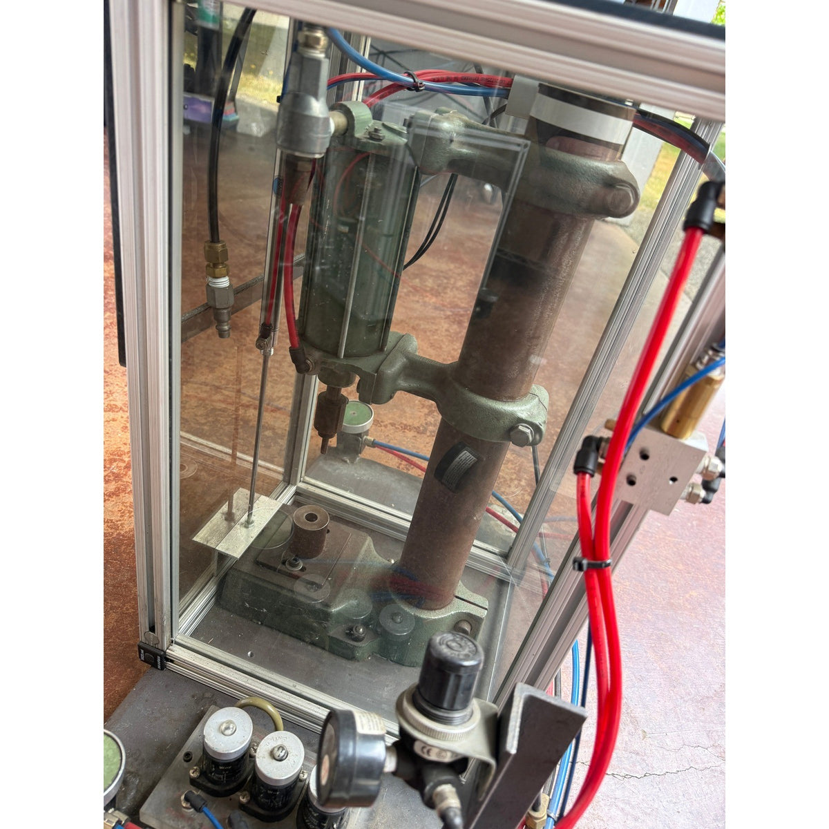 Air-Mite Model 40 Pneumatic Air Press 400 lbs Benchtop Punch Arbor Stamping Val