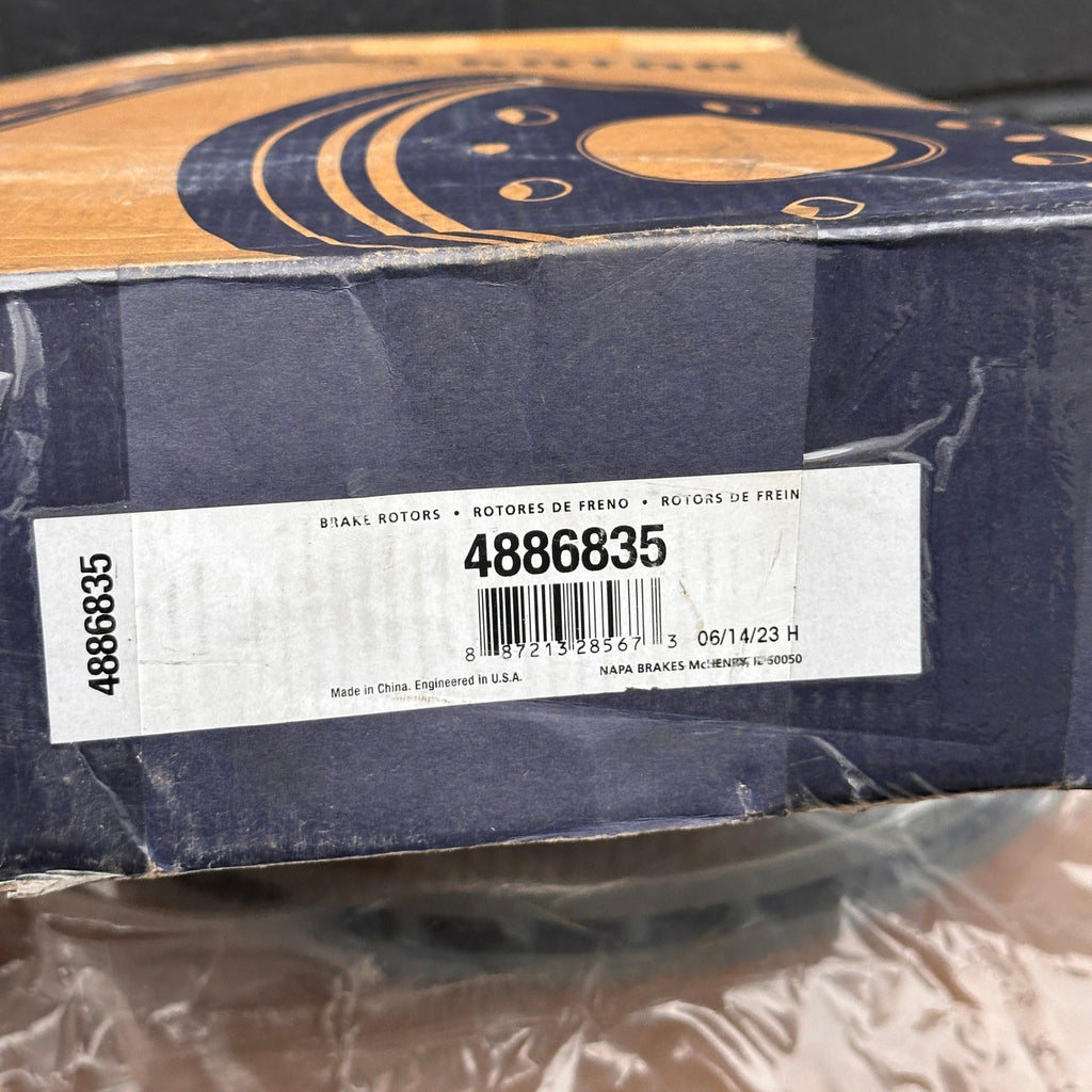 Napa 4886835 Brake Rotor Vented DAMAGED BOX
