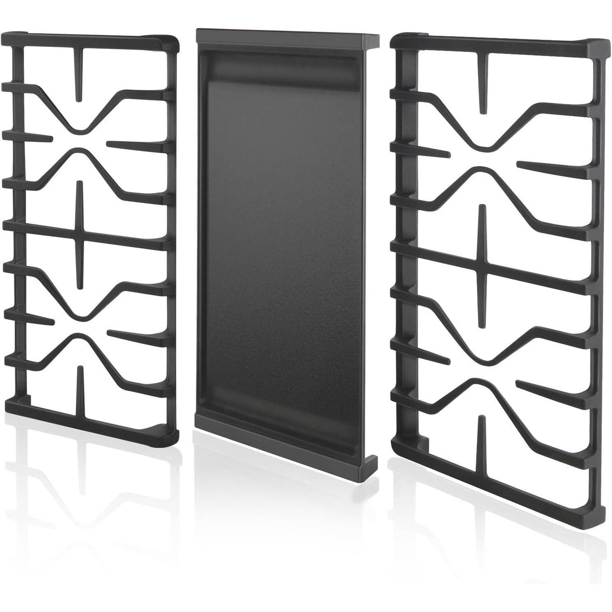 Set of 3 WB31X27151 Side Grate & WB31X24738 Center Griddle Plate Kit Stove Top