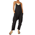 NWT Hailth Women's S, Black Rompers Casual Summer Jumpsuits Sleeveless