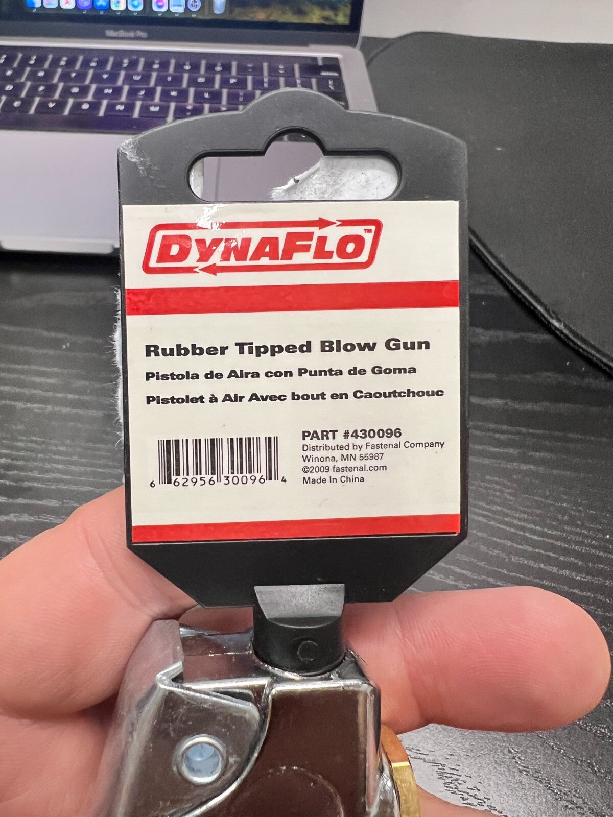 DynaFlo 430096 - 1" Reach Steel Rubber Tip Blow Tool