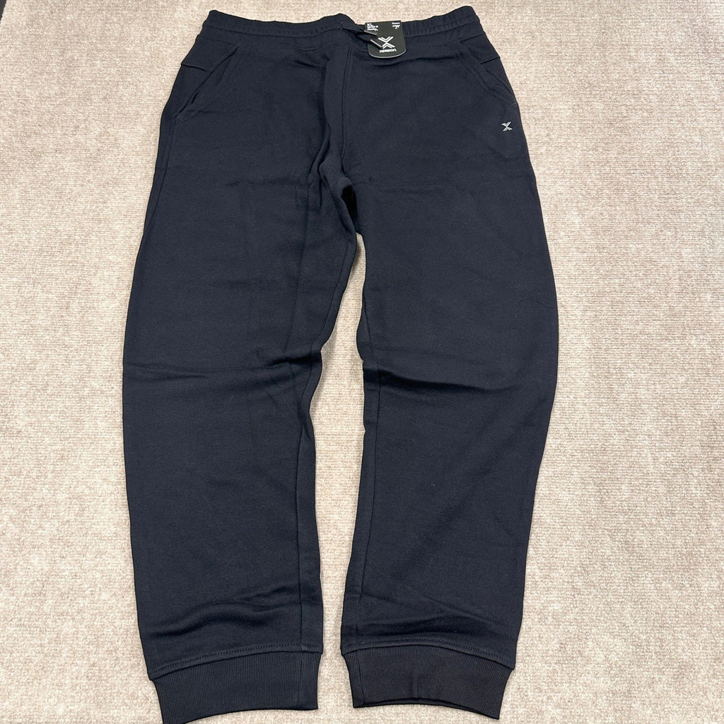 MSRP $24 Xersion Boys XL 18-20 Husky Black Fleece Jogger Sweatpants