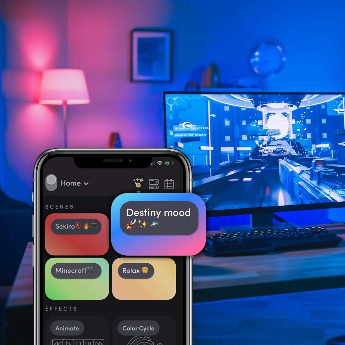 LIFX Color, A19 1100 lumens, Wi-Fi Smart LED Light Bulb, Billions of Colors and