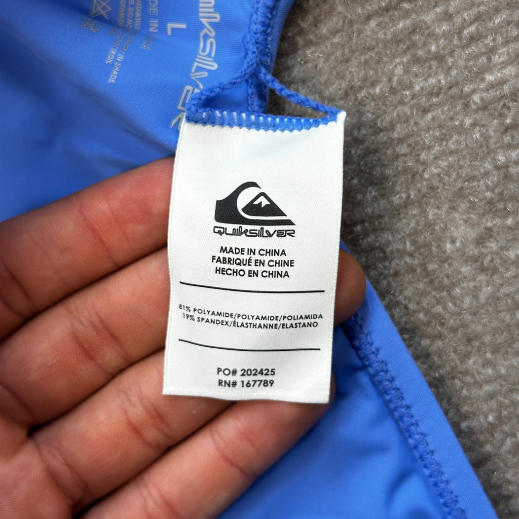 MSRP $110 Quiksilver Women's L Ultramarine Stoked Logo One Piece Swimsuit