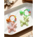 2 Pack FANEVER Jelly Balloon Dog Keychains for Women Teen Girls Cute Bag