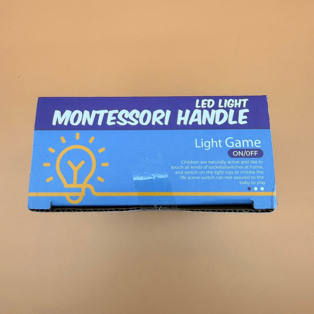Montessori Sensory Toys with LED Light Switch Control Board Blue Educational