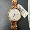 MSRP $95 Armitron 75/5835RG Women's Rose Gold Bracelet Watch BACK NOT