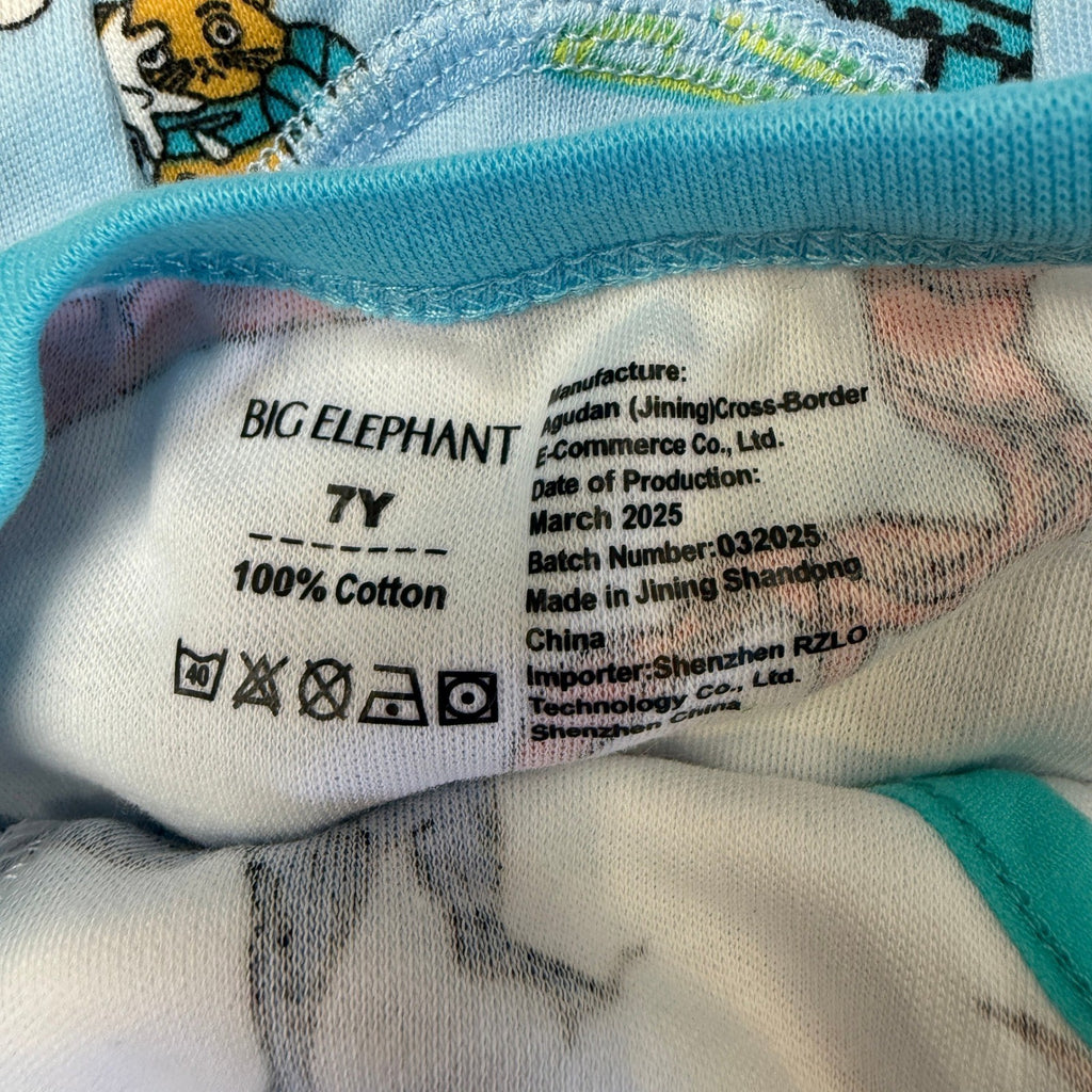 Set of 10 MSRP $39 BIG ELEPHANT Boys 6-7Y Boxer Briefs Toddler 100% Cotton Dino