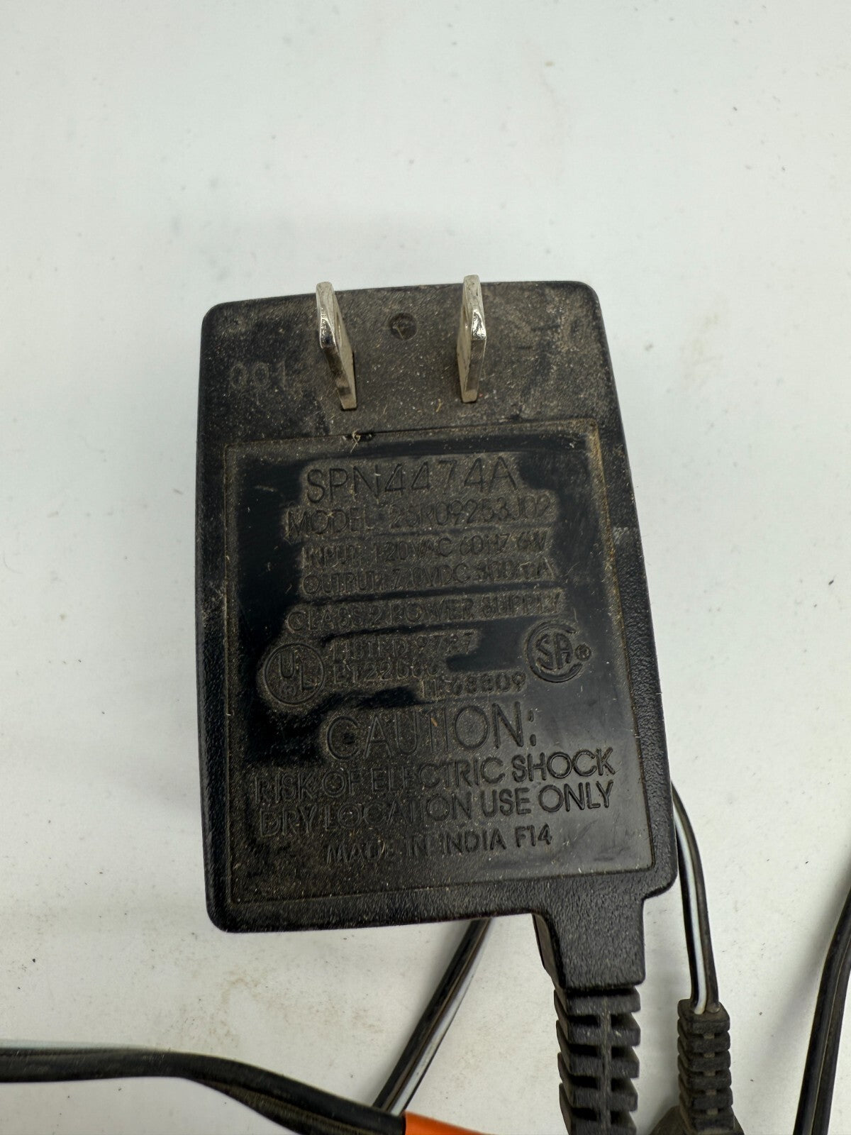 Lot of 2 SPN4474A Motorola 25R09253J02 AC/DC Adapter Class 2 Power Supply 7VDC 3