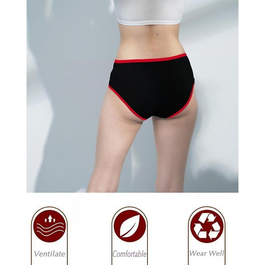 MSRP $26 Boboking 8 Pack Teen Girls Size 8 Underwear Cotton Brief Soft Panties
