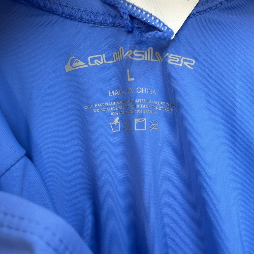MSRP $110 Quiksilver Women's L Ultramarine Stoked Logo One Piece Swimsuit
