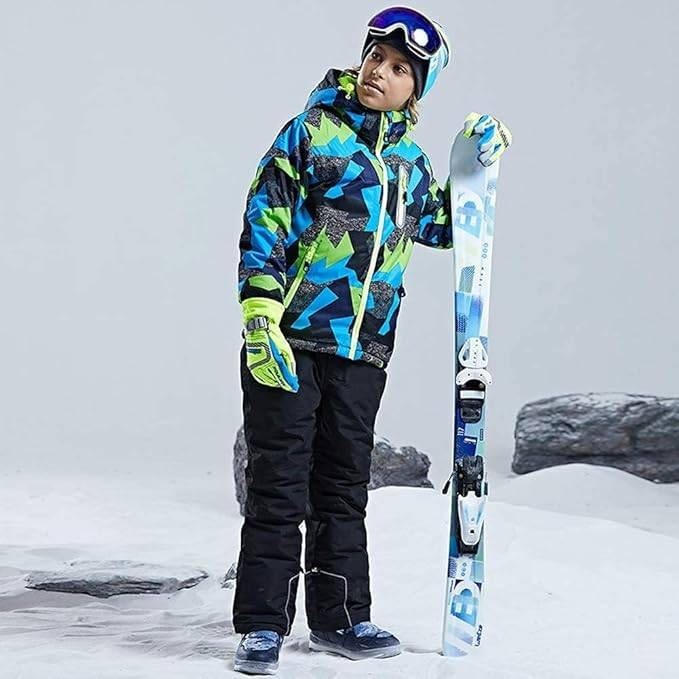 MSRP $137 WOWULOVELY Big Boy's Sz 12 2-Piece Colorblock Snow Pants and