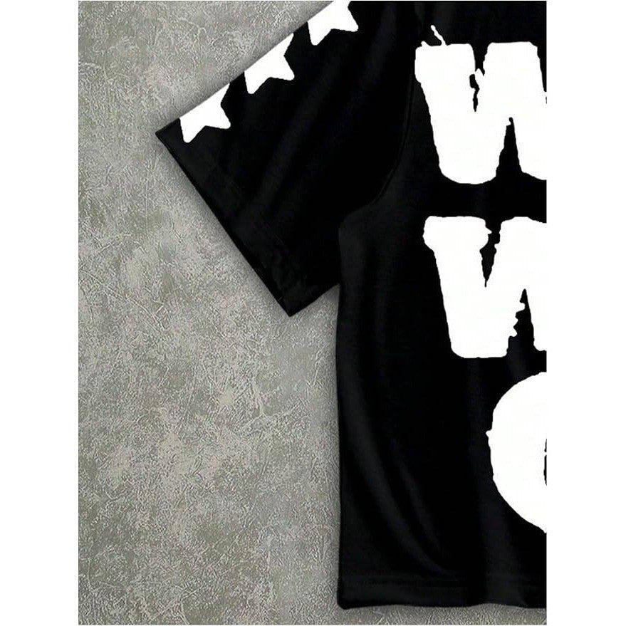 MSRP $26 SOLY HUX Men's L Letter Print Graphic Tee Short Sleeve Round Neck