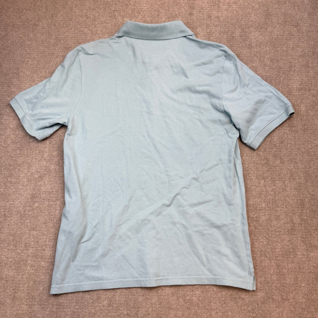 MSRP $45 Dockers Men's Sz M Blue Slim Fit Quick Dry Polo Shirt Short Sleeve