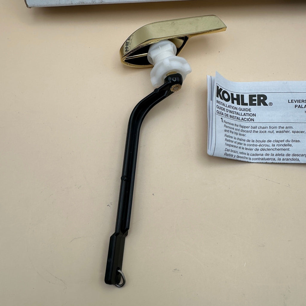 Kohler 9380-L-PB Wellworth Left-hand Trip Lever, Vibrant Polished Brass