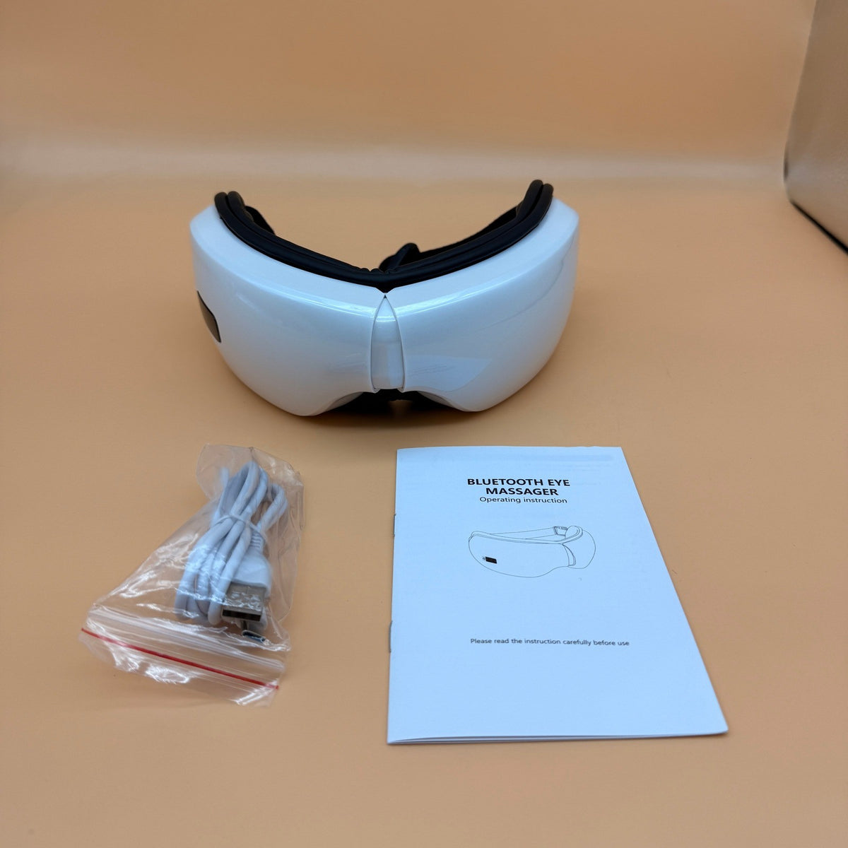 Eye Massager Intelligence Bluetooth White w/ Vibration, Heating Relax Device