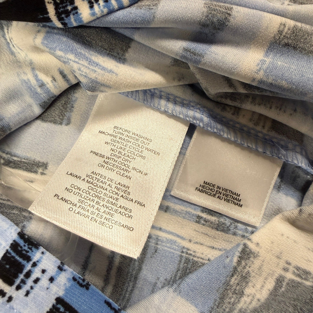MSRP $44 Black Label by Evan-Picone Womens M Sky Blue Sleeveless Blouse Square