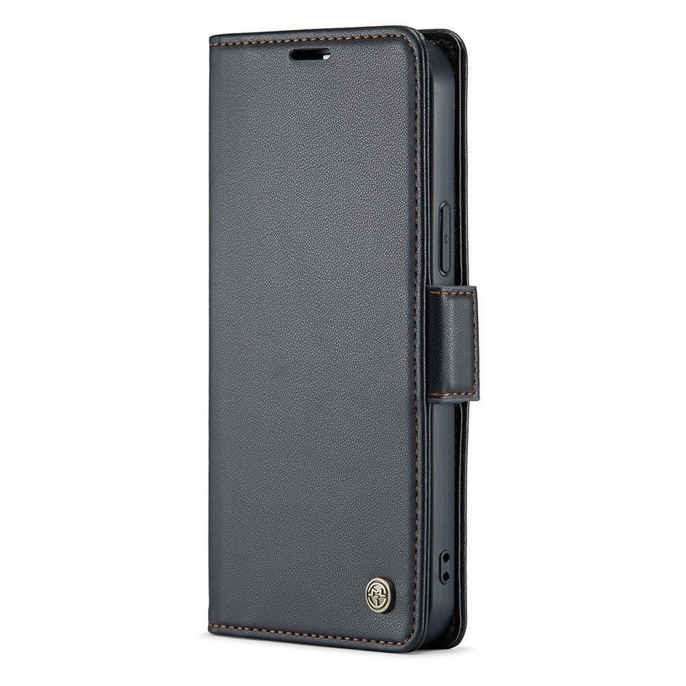 CaseMe 023 For iPhone 14 Pro Max Retro PU Leather Wallet Case Butterfly Buckle w