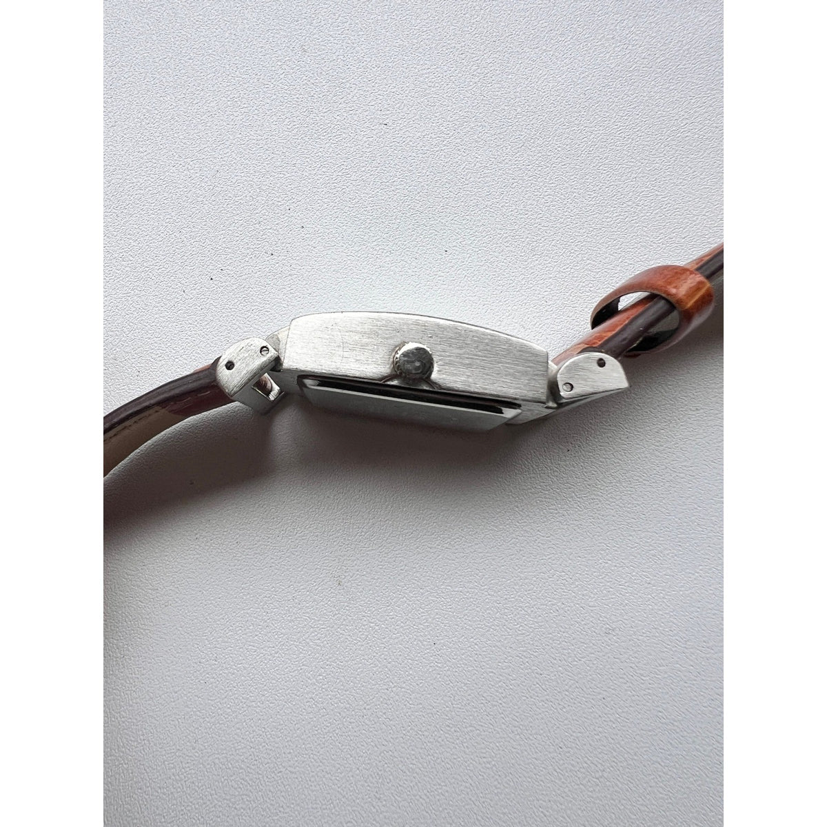 Benrus Watch Women PIM203BR 26mm Silver Tone MISSING Buckle Needs Battery B