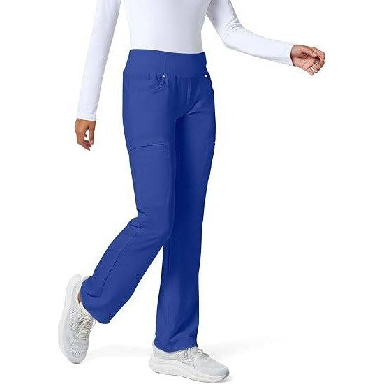 MSRP $51 Cherokee Women's XS Galaxy Blue Mid Rise Straight Leg Scrub Pants