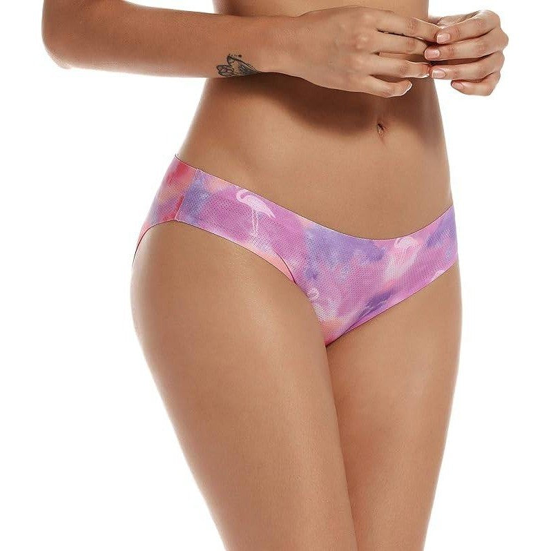 Set of 5 MSRP $22 Voenxe Women's S Bikini Underwear Seamless Breathable Ladies