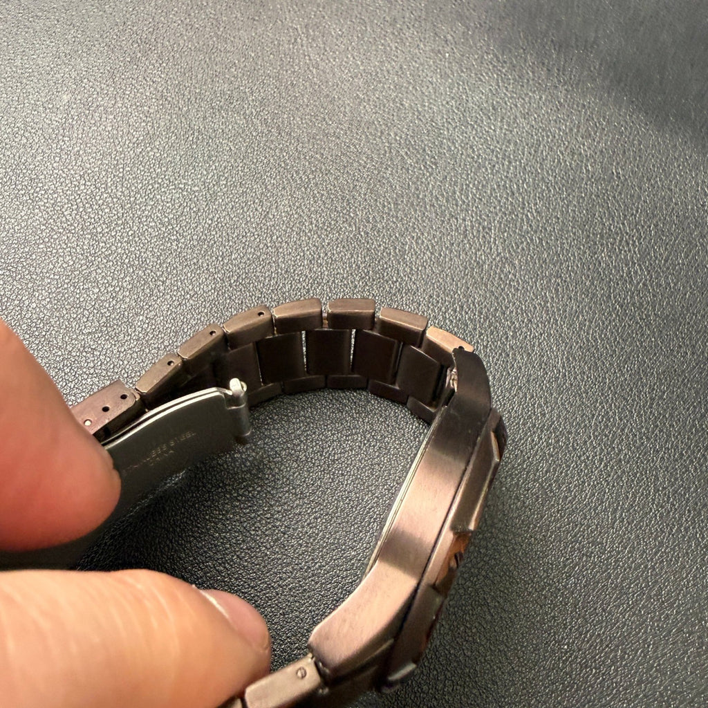 MSRP $55 Armitron 20/4692BN Men's Stainless Steel Bracelet Watch New Battery