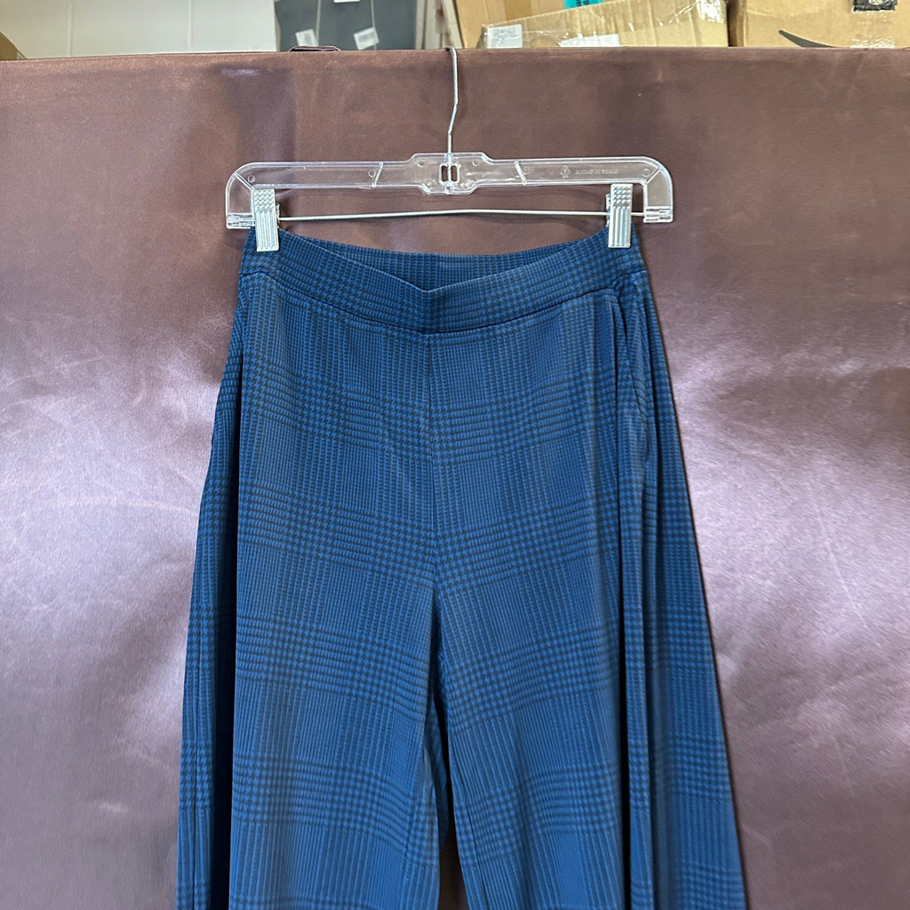 Susan Graver Women's Cosmic Blue XXS Petite Printed Liquid Knit Culotte Pant