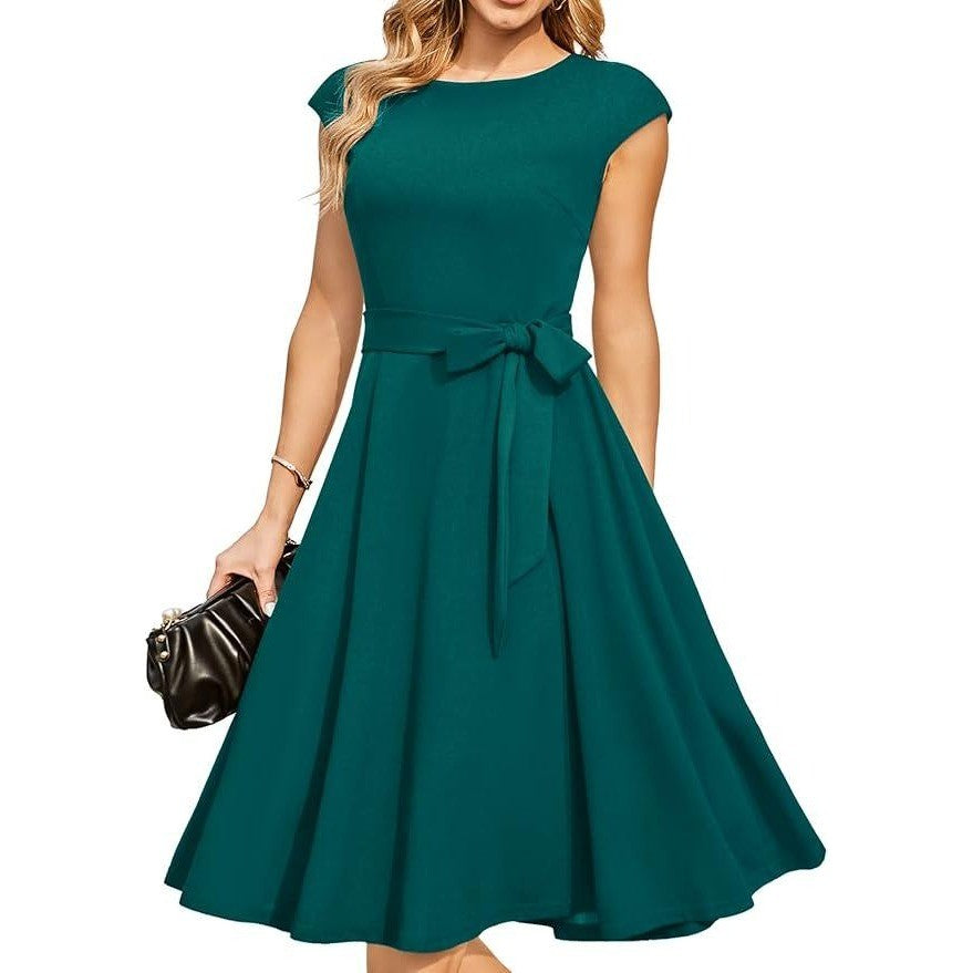 MSRP $59 DRESSTELLS Women's XXL A-line Mid Calf Modest Evening Cocktail Dress