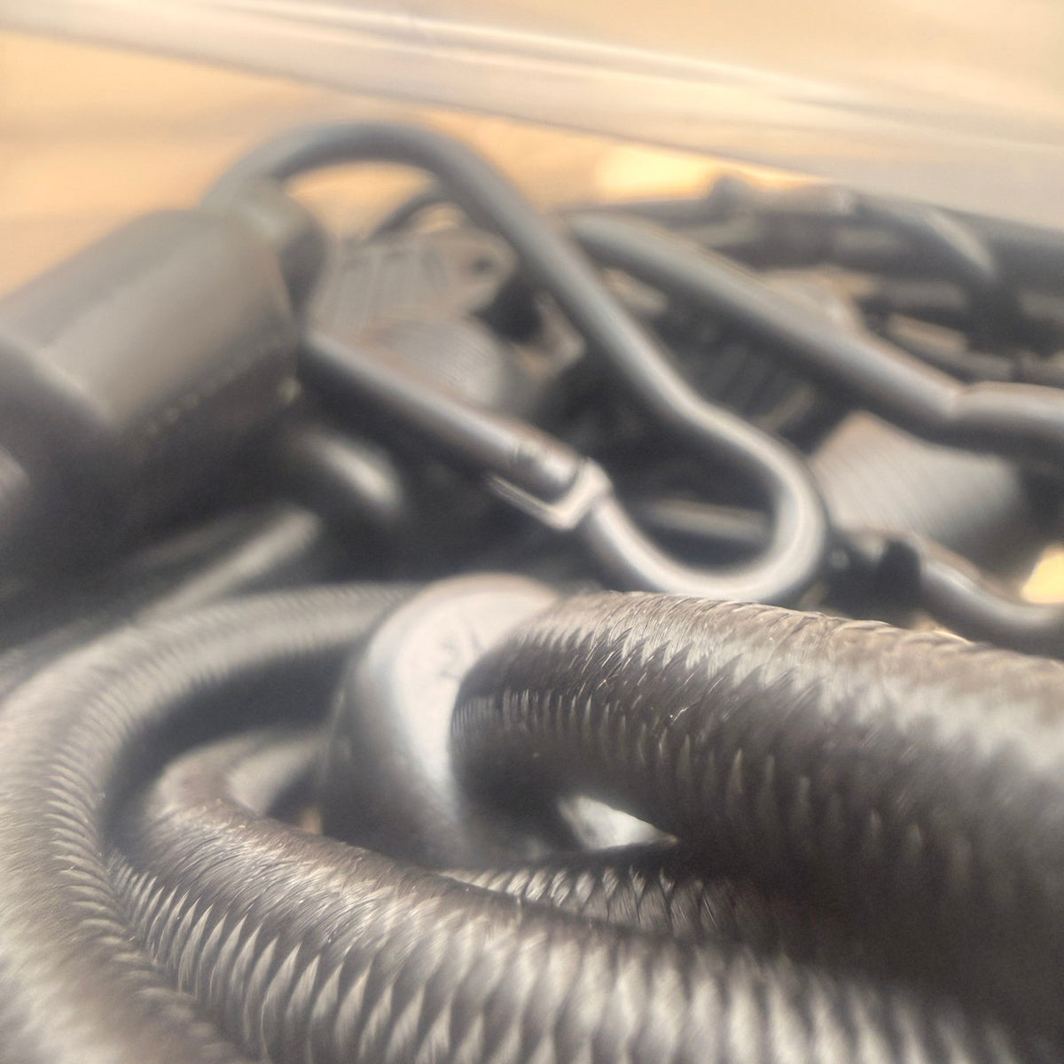 Pack of 6 Rugtol 60" Adjustable Bungee Cords w/ Carabiner Hooks Truck Bed, SUV