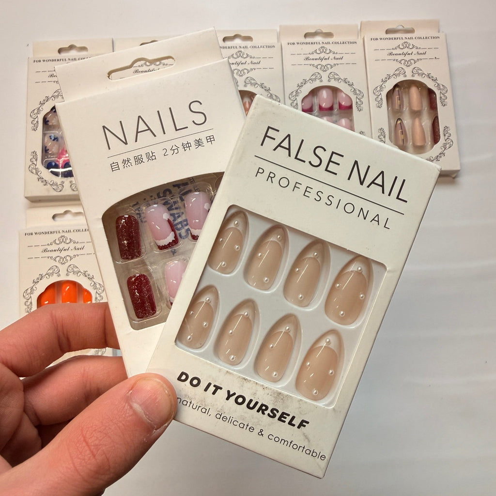 Lot of 10 Pack of 24 New False Press On Nails Assorted Designs and Colors №N24