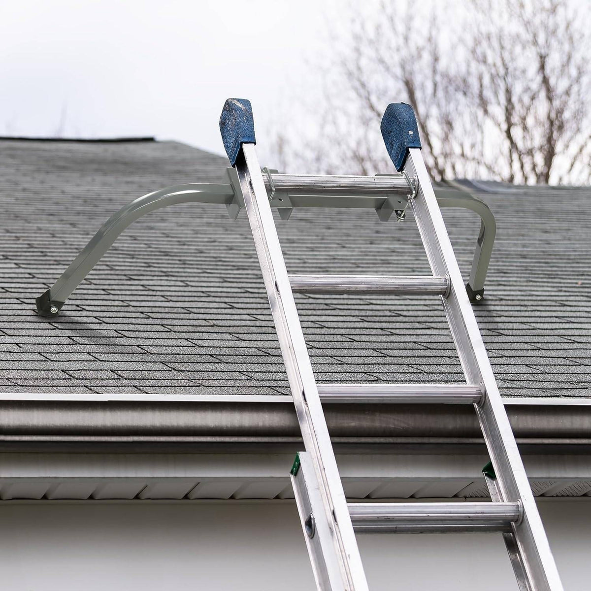 Rengue U-Shaped Ladder Stabilizer, Extension Ladder Standof for Roof Heavy Duty