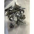 Lot of 700 Army Green 7/8" Stitch Screws Roofing Hex Washer Head