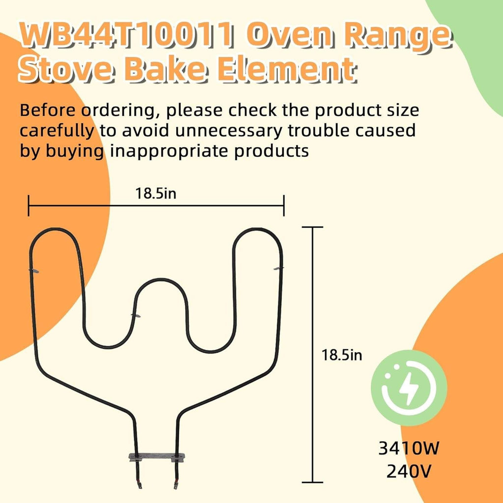 AMI PARTS WB44T10011 Oven Bake Element Replacement Fit for GE Ken-more Oven JB