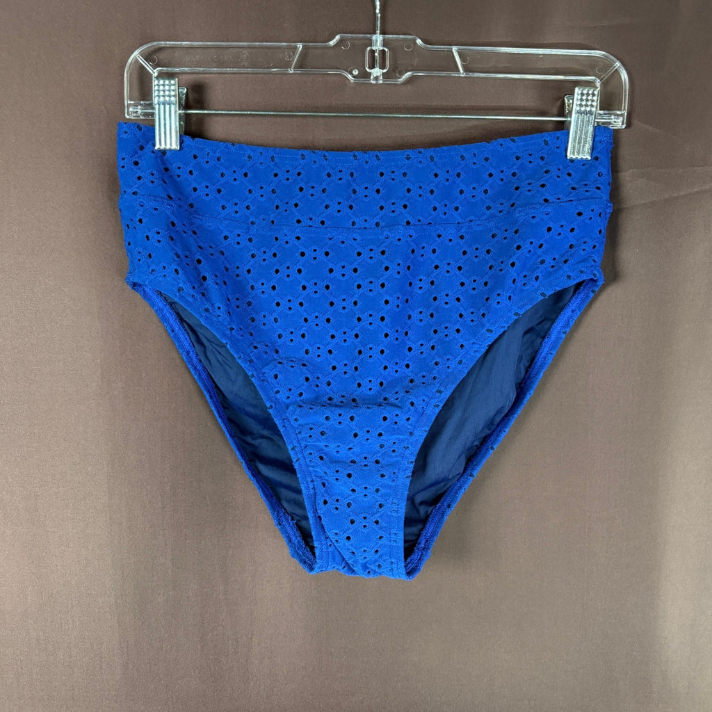 Lands' End Women's S High Waisted Bikini Bottoms Cobalt Blue