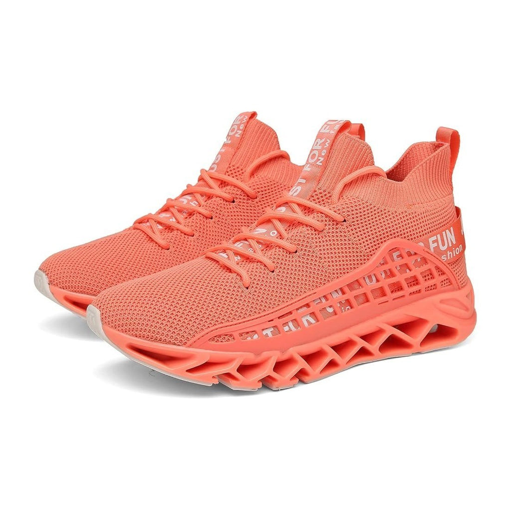 Men's US 8-11 Grapefruit Just For Fun Breathable Athletic Running Casual Walking