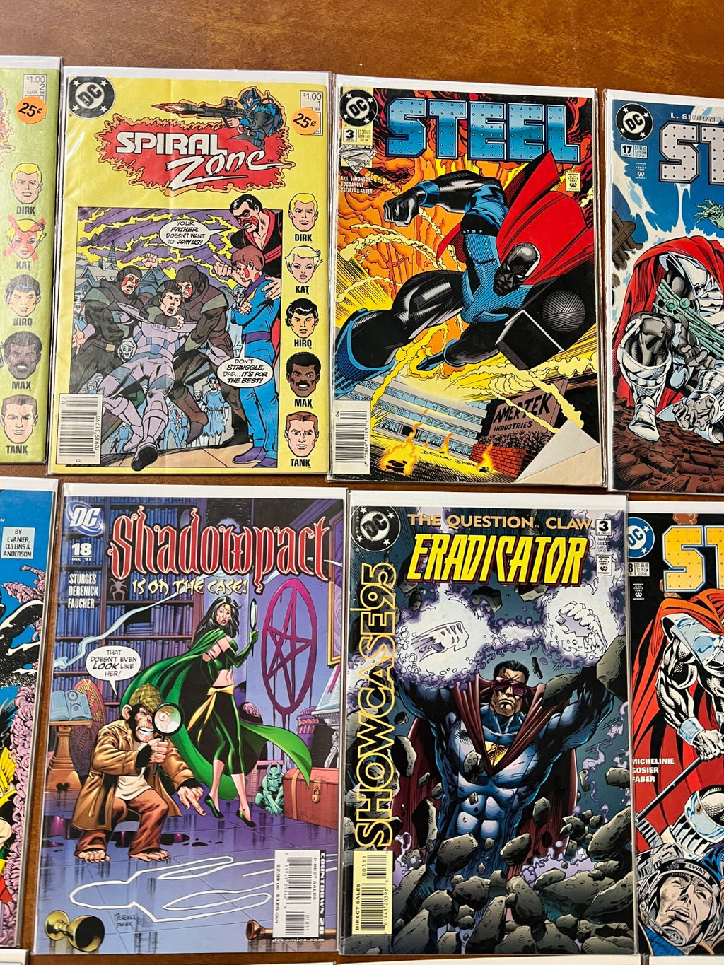Lot of 15 Dc Comics - Spiral Zone (1988), Steel, The Trials of Shazam, The Shade