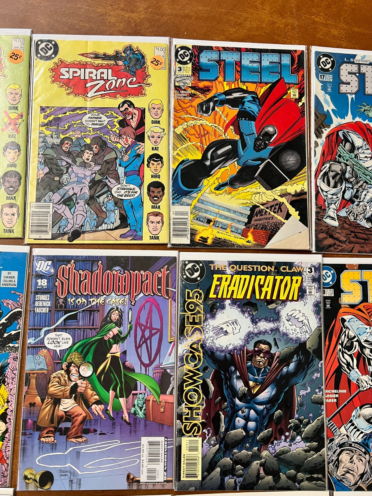 Lot of 15 Dc Comics - Spiral Zone (1988), Steel, The Trials of Shazam, The Shade