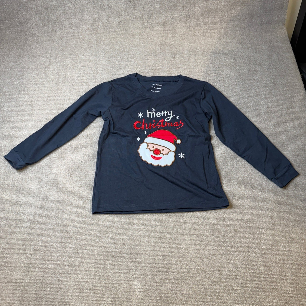 HYCLES Kid's 8Y Santa Claus Christmas Pajamas Holiday Long Sleeve Sleepwear