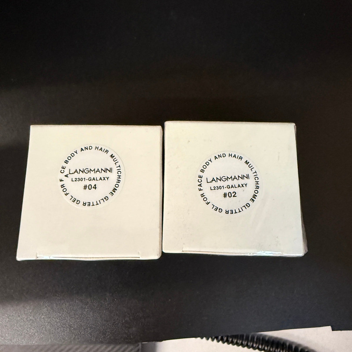 Set of 2 Glitter Zone Gel 1.35oz #02, #04 EXP 10/2026 for Body, Face, Hair