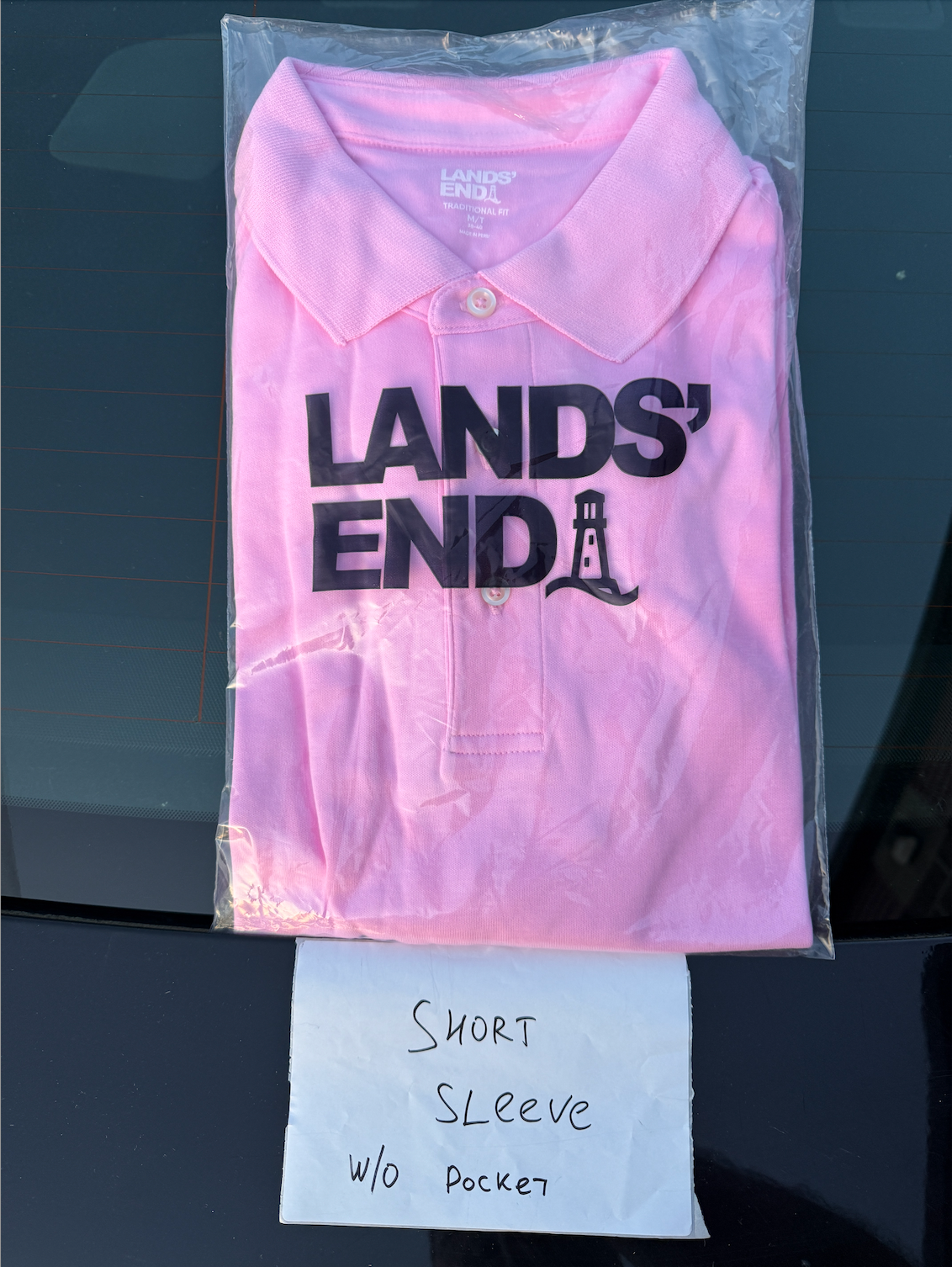 Lands' End Men's M-L Regular/Tall Super Soft Short Sleeve Supima Polo Shirt Wild