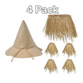 Set of 4 Yountor Halloween Scarecrow Costume for Women, Men, Girls & Boys