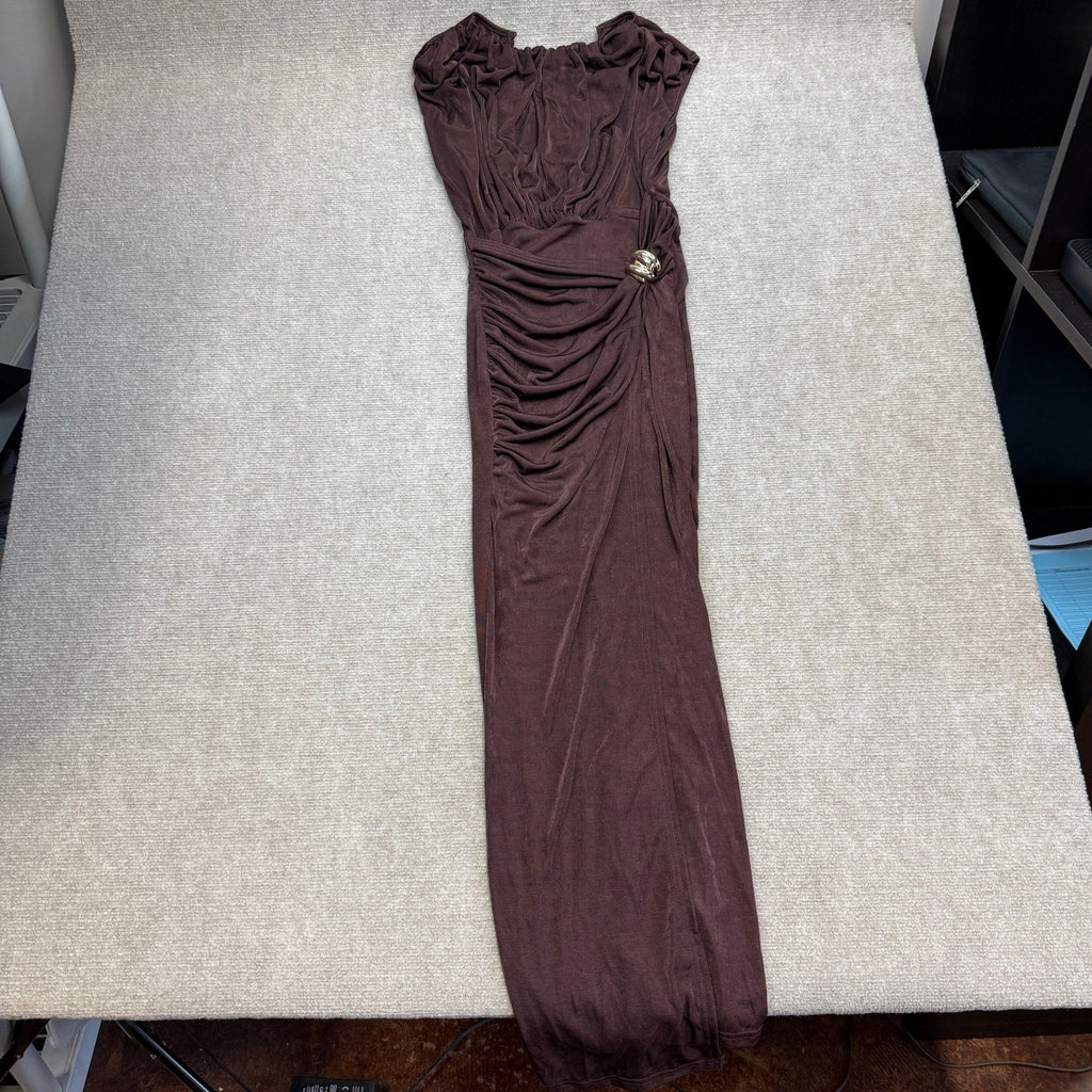 MSRP $52 Verdusa Women's S Sleeveless Formal Dress Twist Slit Wedding Guest Dre