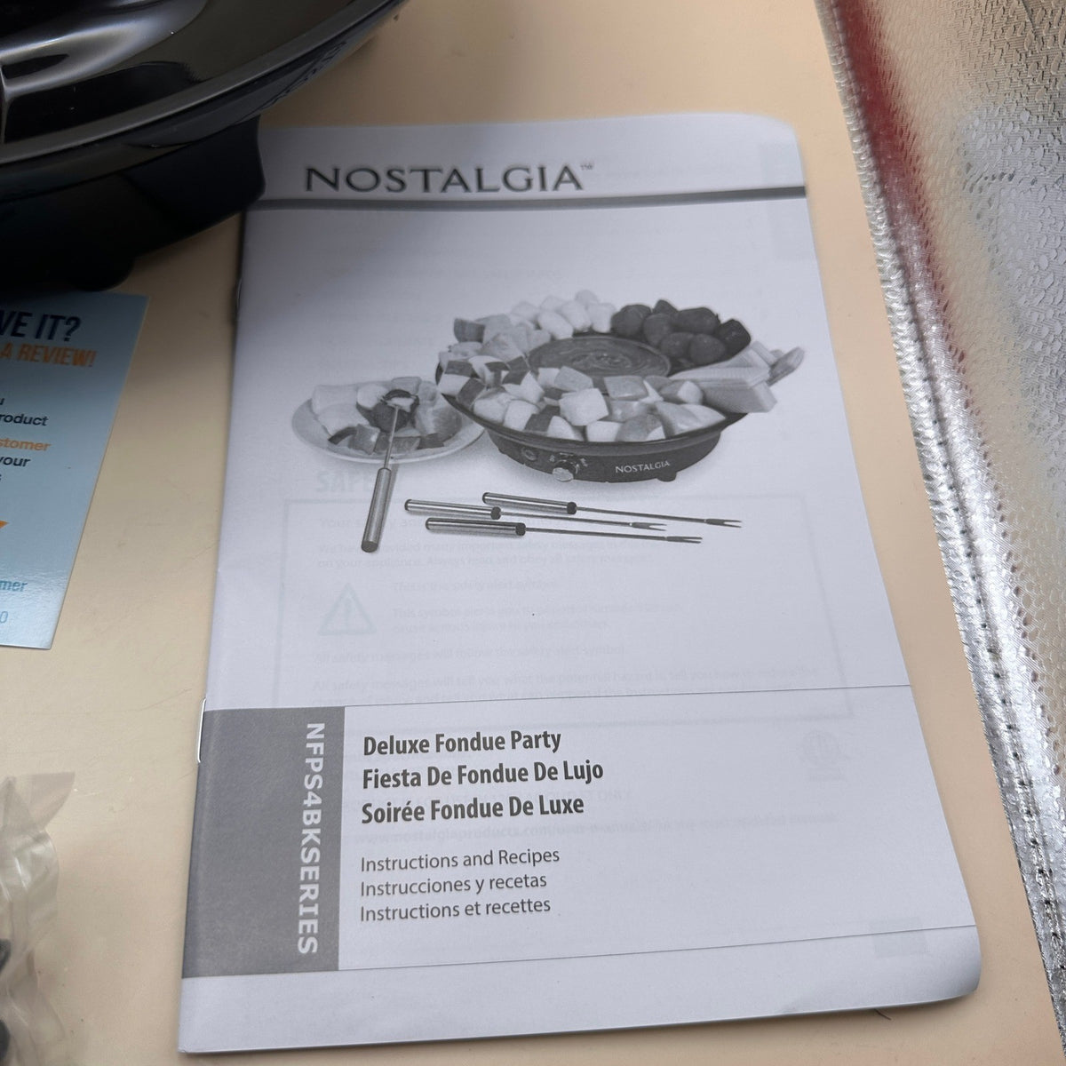 Nostalgia 10 oz Electric Fondue Party Set for Melted Chocolate, Cheese, Sauce o