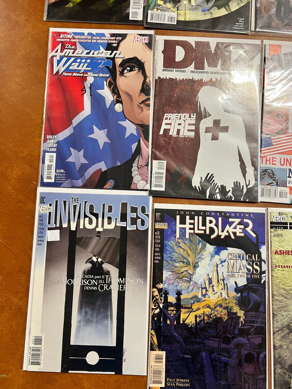 Lot of 9 Dc Vertigo Comics - Madame Xanadu #2, 7 The American Way, Dmz, Human