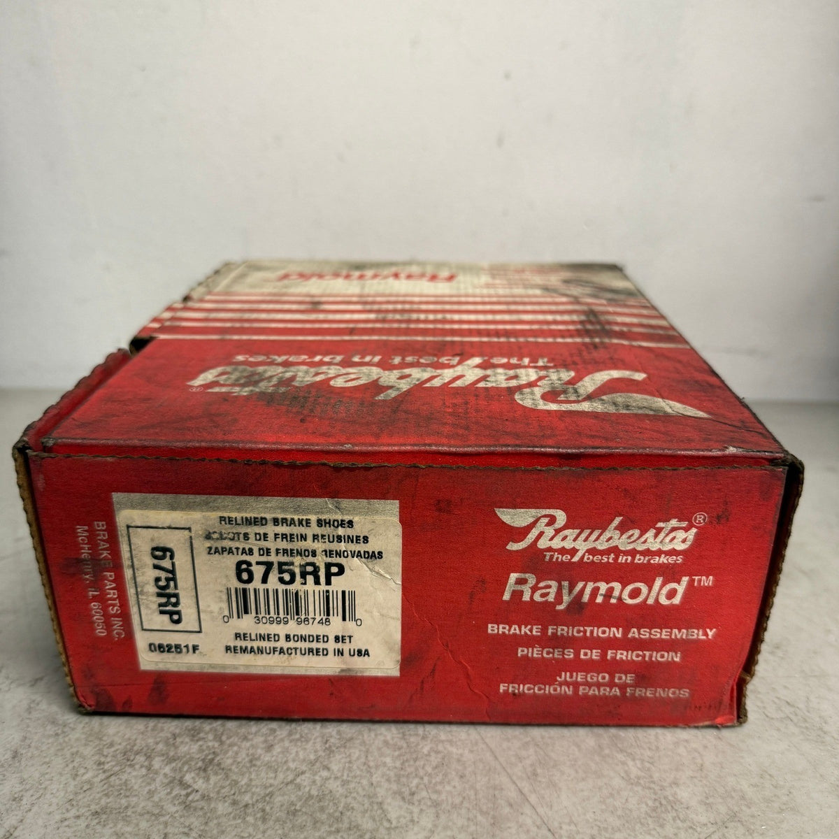 Set of 4 Raybestos Raymold 675RP Brake Shoes Relined Bonded