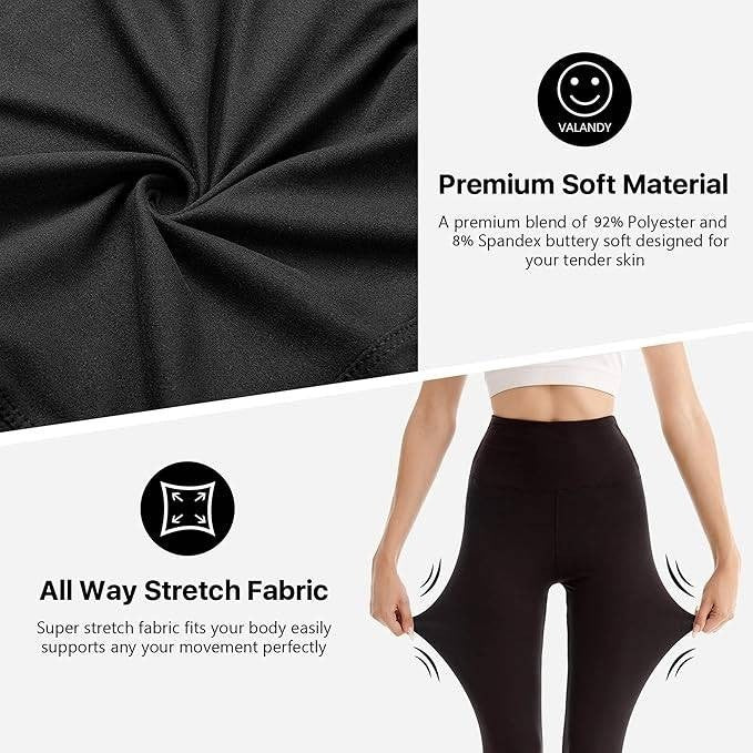 SINOPHANT Women's L-XL High Waisted Leggings Full Length Buttery Soft Yoga Pants