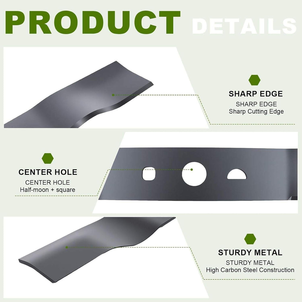 Foifatt AC18160 Replacement Lawn Mower Blade Compatible w/ RYOBI 16" Brushless